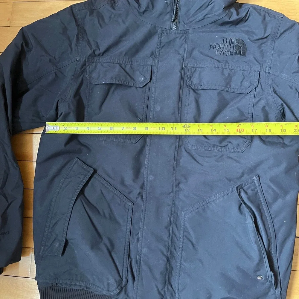 The North Face Mens Gotham Parka Black Faux Fur Hood HyVent Jacket Small - Picture 6 of 6